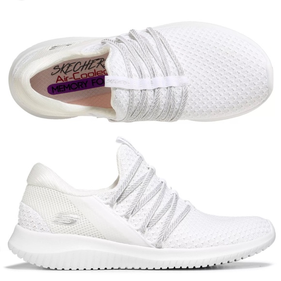 Skechers Slip-Ins Ultra Flex Sneakers Women’s 9 in White NWT - Picture 7 of 7